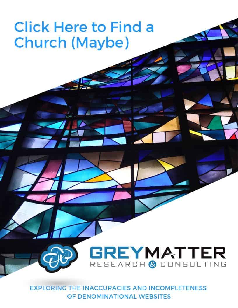 Find a Church report cover