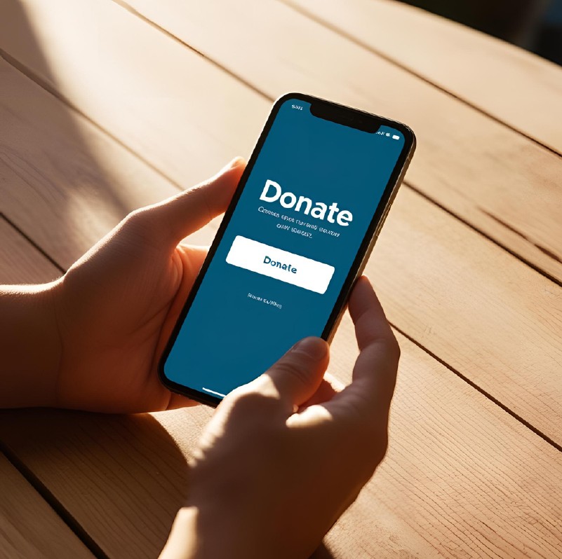 generosity by smartphone