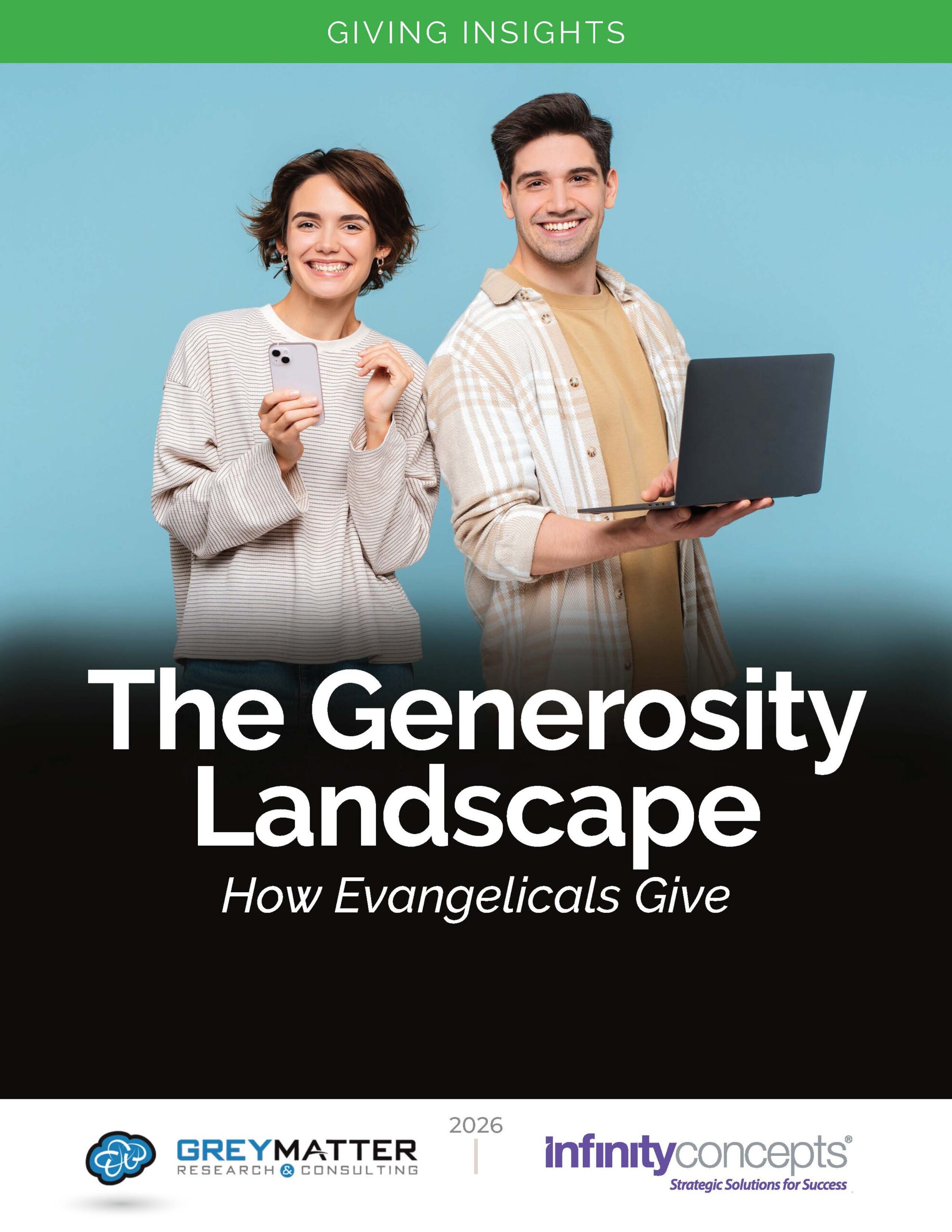 Report cover for The Generosity Landscape, about giving myths